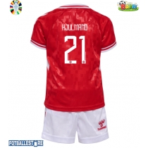 Danmark Morten Hjulmand #21 Hjemmedraktsett Barn EM 2024 Kortermet (+ Korte bukser)